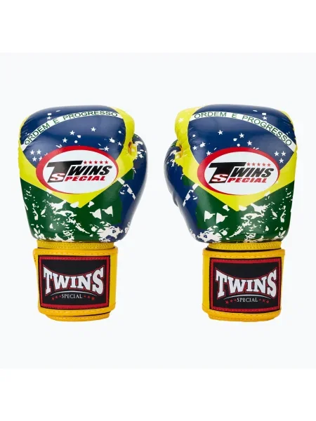 Боксови ръкавици Twins Special Brasil жълто/червено/синьо червено