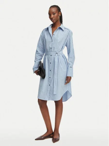 BOSS Rochie tip cămașă albastru