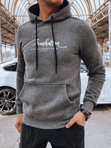 Bluza z kapturem antracytowa Dstreet