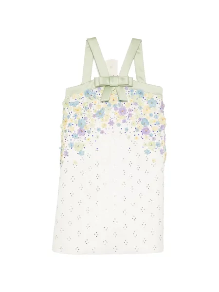 Rochie Viktor&rolf Soir cu model floral în linie A alb