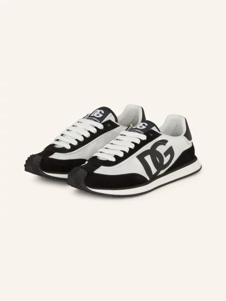 Dolce & Gabbana Sneakersy Dragon schwarz białe
