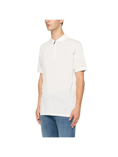 Koszulka polo Emporio Armani biała