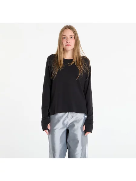 Tricou W Running Long Sleeve T-Shirt Black negru