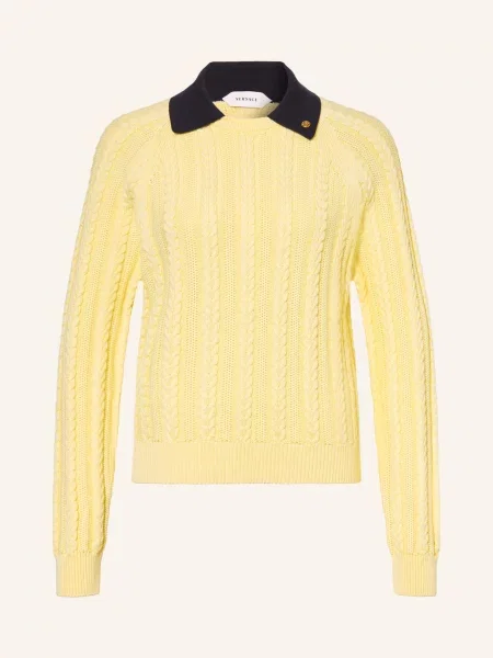 Versace Sweter gelb granatowy