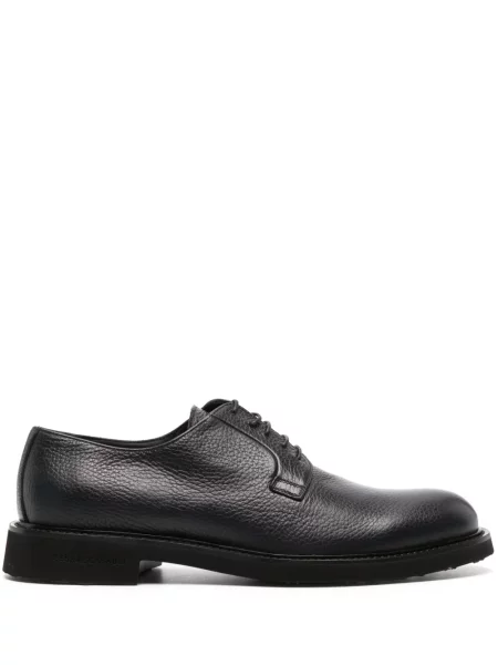 Pantofi derby Casadei din piele albastru