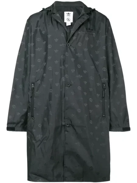 Hanorac cu glugă Adidas lung negru