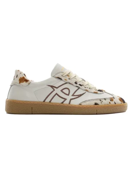 Sneakersy Ambitious skórzane retro białe
