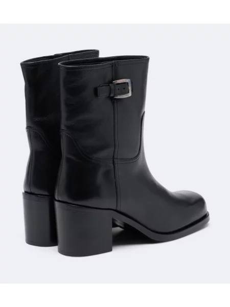 Cizme scurte Staud din piele negru