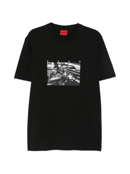 Tricou Hugo cu imagine negru