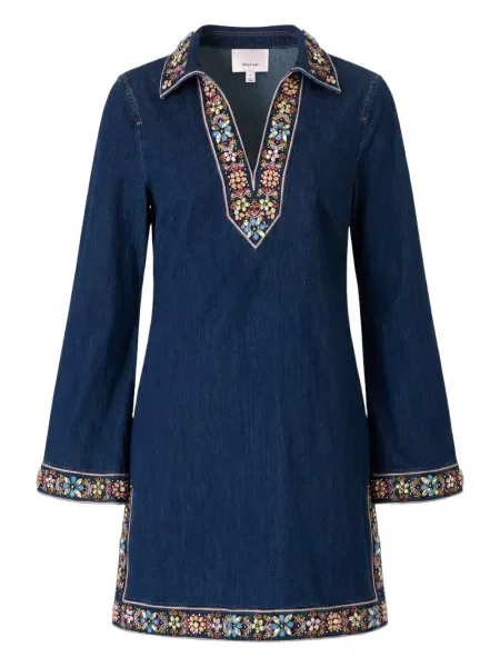 Rochie din denim Cinq A Sept albastru