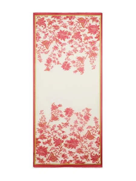 Fular Etro cu model floral cu imagine