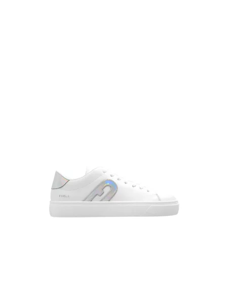 Sneakersy Furla skórzane białe