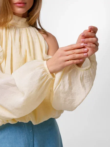 Блуза Emmelie Delage FOLD текстиль жовтий