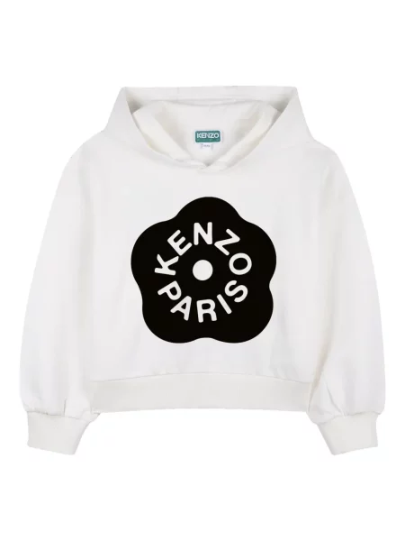 Bluza z kapturem dziecięca Kenzo biała