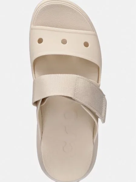 Шлепанцы Crocs на платформе с ремешками