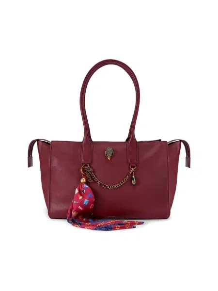 Kurt Geiger London torebka shopper skórzana SLOANE czerwona