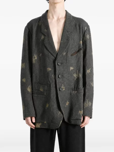 Jacquard blejzer Ziggy Chen siva