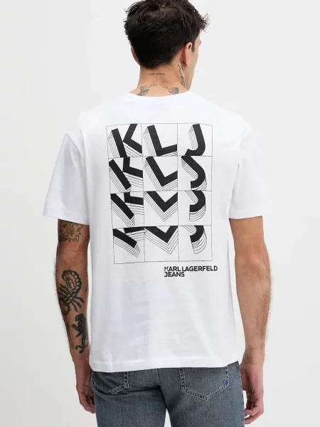 KARL LAGERFELD JEANS Tricou negru alb