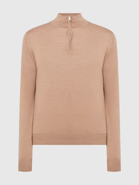 Джемпер з вовни з гравіюванням логотипа Cashmere&whiskey коричневий