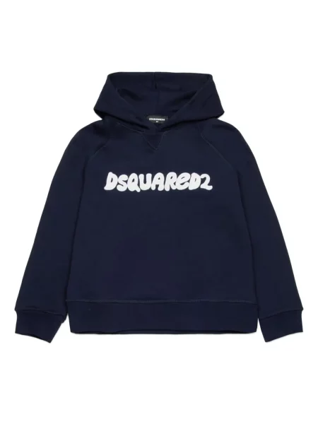 Bluza z kapturem dziecięca Dsquared2 niebieska