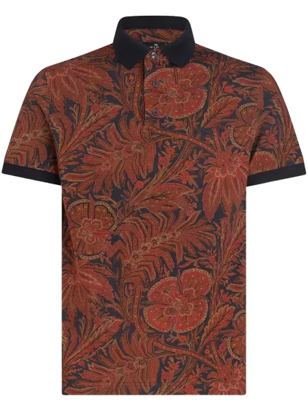 Polo Etro cu model floral cu imagine roșu