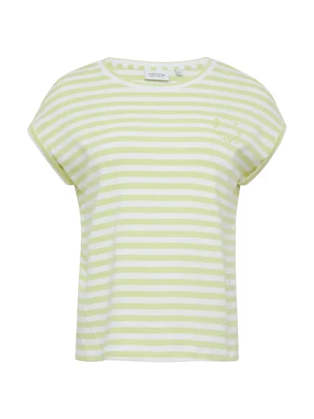 Comma casual identity Tričko limone bílá