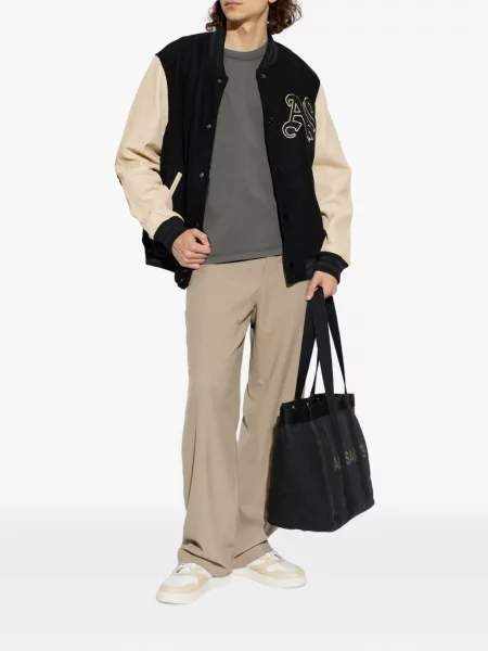 Scurt tricou Allsaints cu autograf gri