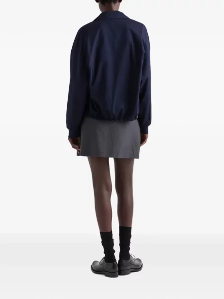 Fustă Prada de mohair gri