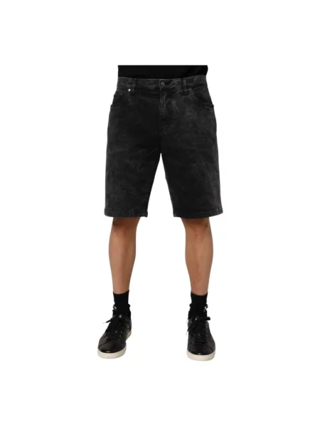 Szorty jeansowe Dolce And Gabbana czarne