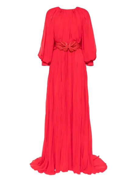 Rochie Saiid Kobeisy plisată de costum roșu