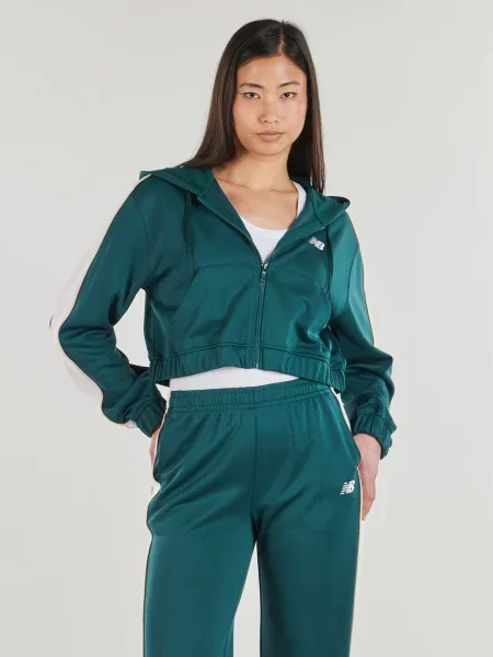 Mikina na zips New Balance zelená