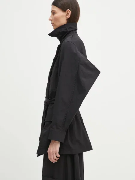 Пальто Kenzo перехідне без застібки чорний