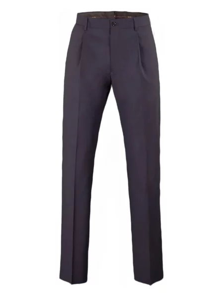 Pantaloni Moorer plisate albastru