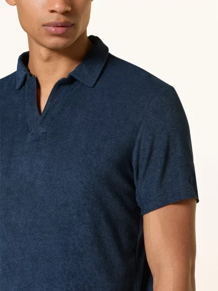 Saint Barth Froté Polo Tričko Jeremy tmavě modrá