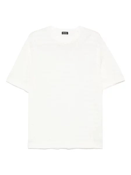 Tricou Zegna cu dungi alb