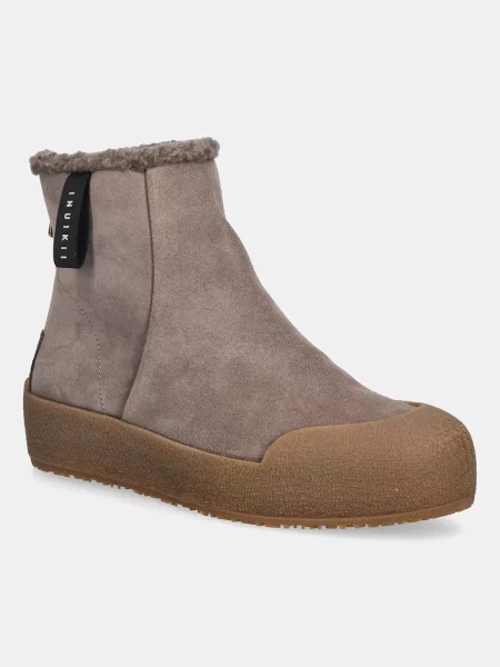 Замшевые сапоги Inuikii коричневые