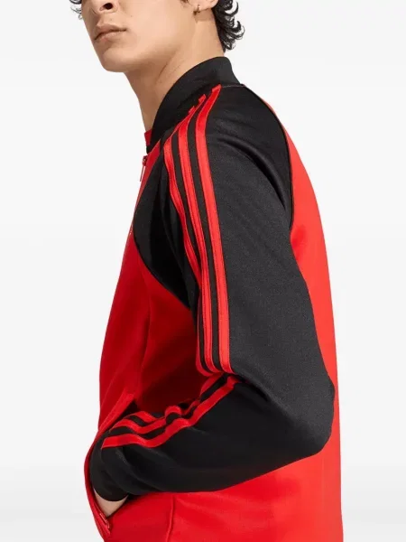 Geacă Adidas alergare roșu