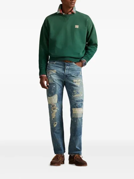 Șapcă Polo Ralph Lauren cu broderie din țesătură twill în carouri albastru