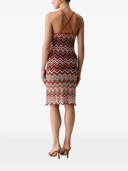 Rochie midi Morgan tricotate portocaliu