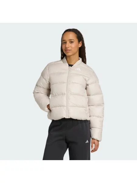 ADIDAS SPORTSWEAR Sportovní bunda Essentials béžová bílá