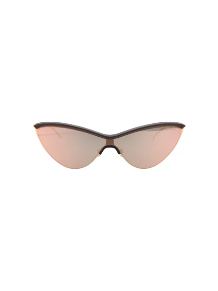 Lniane okulary przeciwsłoneczne Mykita brązowe