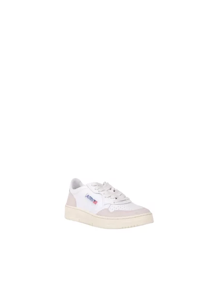 Sneakers Autry Medalist Low Wom White Leather/ Beige Suede EUR 36 białe