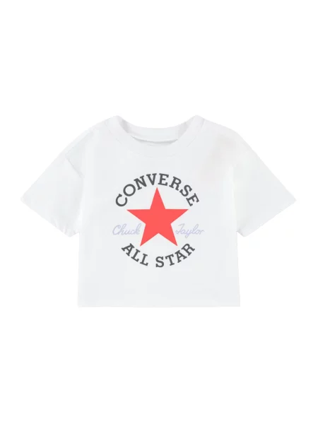 CONVERSE Tricou bleumarin / albastru deschis / roșu alb