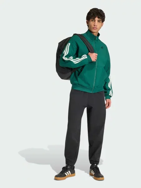 Свитер Adidas в полоску зеленый