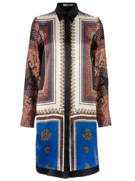 Rochie tip cămașă Givenchy cu imagine negru