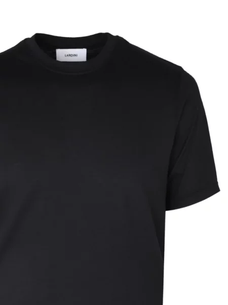 Tricou Lardini cu decolteu în U negru