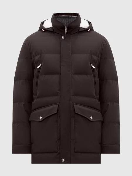 Пуховик Brunello Cucinelli коричневий