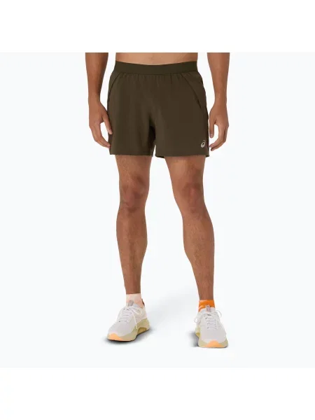 Spodenki do biegania ASICS Road brown stone brązowe