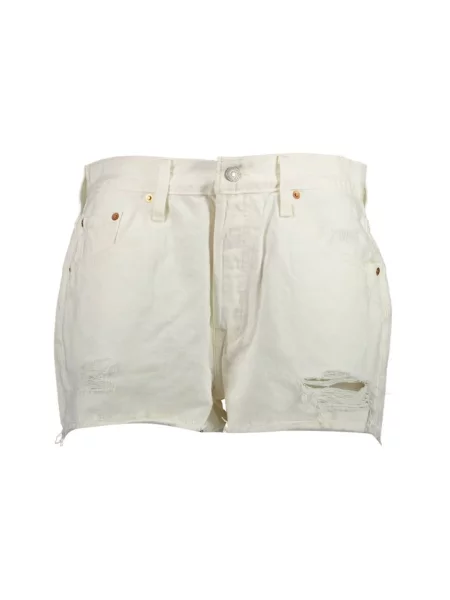 Krótkie szorty jeansowe Levi's białe