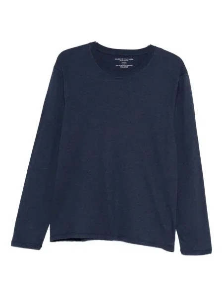 Tricou Majestic Filatures lung albastru